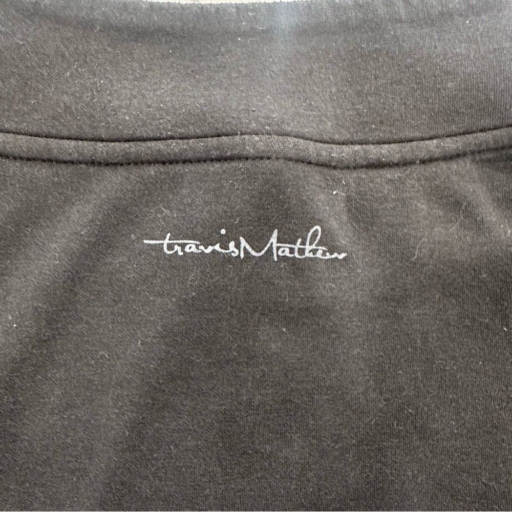 TravisMathew Black 1/4 Zip Pullover Sweatshirt - Size Large - Picture 9 of 9